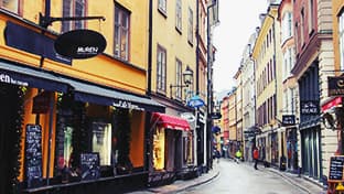 スウェーデンの街の写真